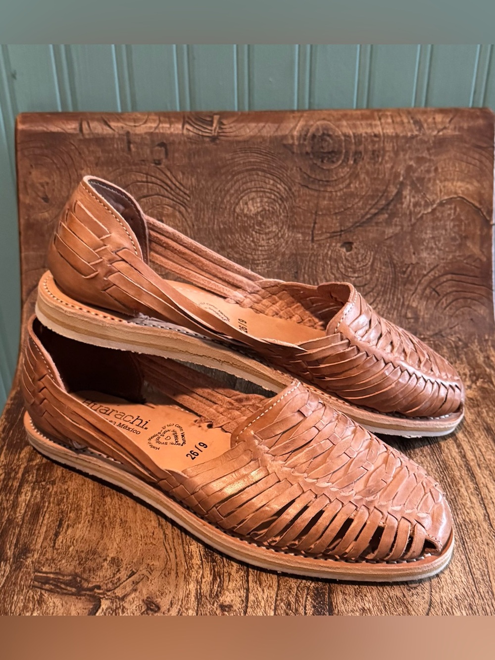 Brand new leather huraches
